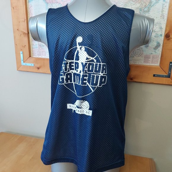 Basketball BC- Reversible Jersey Mesh Navy and White Men's Size Small - Picture 2 of 11